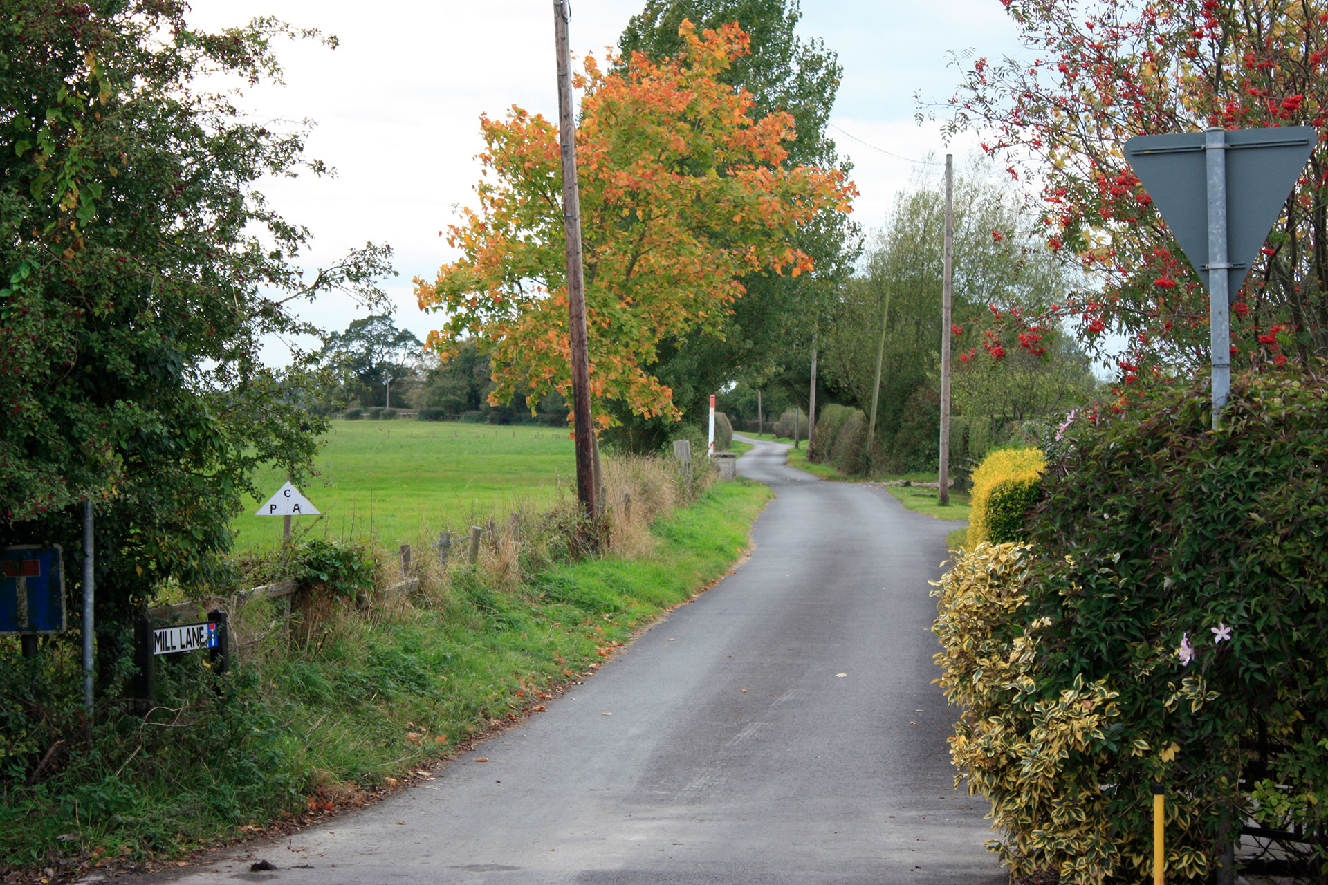 Mill Lane About Stapeley Parish